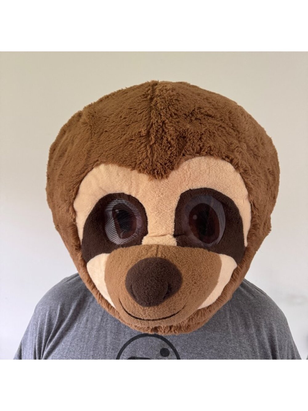 Dan Dee Big Greeter Head Sloth Halloween Adult Mask Costume Maskimal Mascot